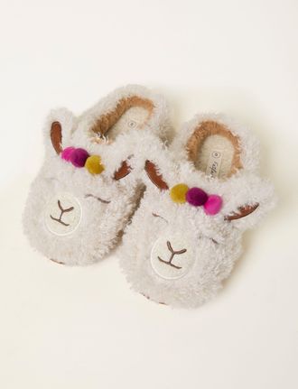 Fat Face FatFace Lydia Ivory Llama Slipper