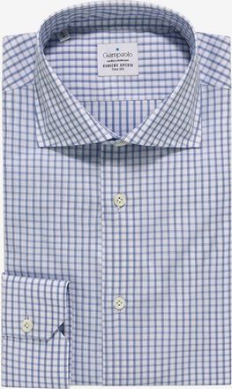 Giampaolo Lang&auml;rmeliges Hemd aus Baumwolle mit feinen Karos