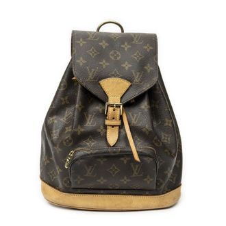 Louis Vuitton Pre-owned Womens Montsouris MM Backpack - Brown - One Size