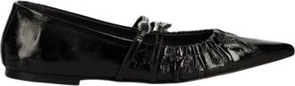 Msgm Schoenen > Flats > Ballerinas - Dames - Ballerinas - Zwart - 37 EU - Leer - Schoenen