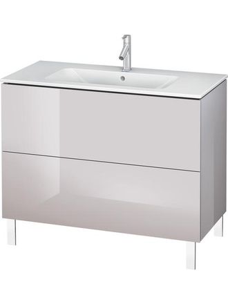 Duravit Duravit L-cube Vanity Unit Vertical, Anchura 1020mm, Profundidad 481mm, 2 Extra&iacute;bles, Adecuado Para M&iacute; Por Starck Art&iacute;culo 233610, Color: Laca Blanca 