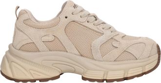 Estro & Luminara ES8 Platform Sneakers - Dames - Sneakers - Beige - 35 EU - Leer - Schoenen