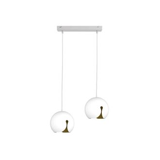 Netlighting Malaga Bar Pendant Ceiling Light White 50cm 2x E27
