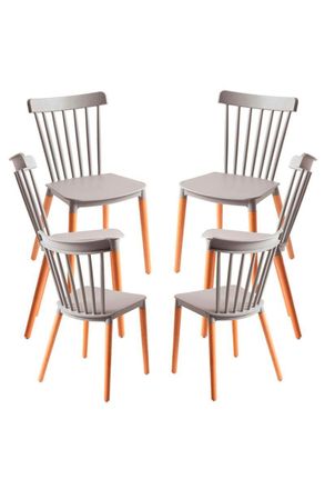 Regalos Miguel Regalos Miguel - Packs Sillas Comedor - Pack 6 Sillas Leka - Gris
