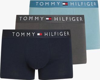 Tommy Hilfiger Mens Tommy Hilfiger TH ORIGINAL Mens 3 Pack Trunks Multicoloured - Size: 32/34/35