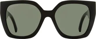 Gucci GG1300S Square Web-Embossed Sunglasses - Black