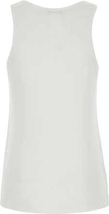 Max Mara Womens Sleeveless Top Pavido White Silk Tops