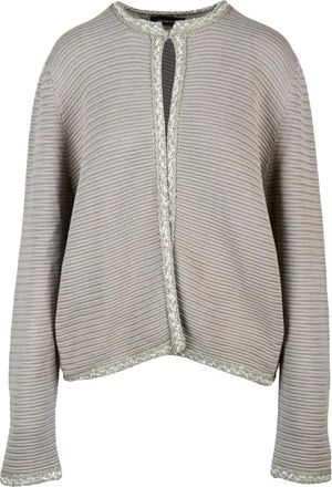 Fabiana Filippi Cardigan in Tricoat - Dames - Vesten - Beige - L - Katoen - Truien & Vesten