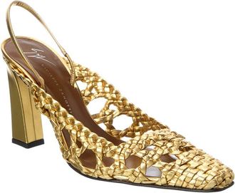 Giuseppe Zanotti Brenda 90 Leather Slingback Pump