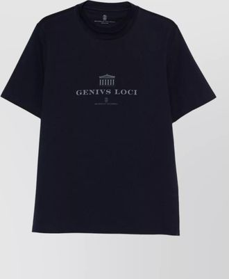 Brunello Cucinelli cotton t-shirt logo design
