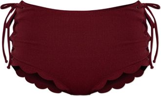 Marysia Swim Palm Springs Tie Bottom - Dames - Bikinis - Rood - XS - Nylon - Badmode