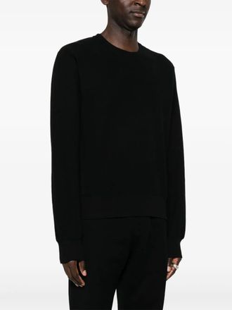 Saint Laurent Mens Black Cotton Sweatshirt - Size X-Large