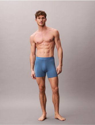 Calvin Klein Mens Ultra Soft Modal Trunk - Blue - XL