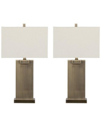 LumiSource Set Of 2 Royce 26In Metal Table Lamps