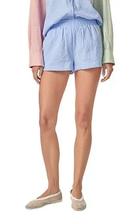 English Factory Stripe Seersucker Shorts in Blue Multi at Nordstrom Rack, Size X-Small
