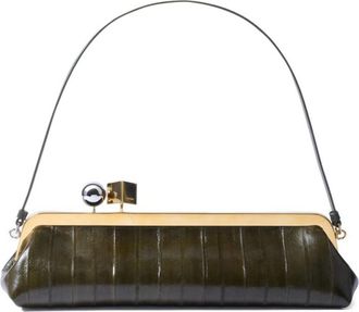 Jacquemus Dark Green Salon Large clutch