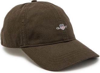GANT Shield Logo-embroidered Cotton-twill cap - Brown - One Size