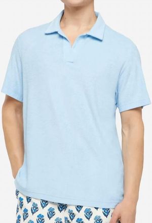 MC2 Saint Barth Mens Jeremy Terry Polo In Dusty Blue