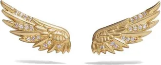Awe Inspired Sapphire Wing Ear Climbers in 14K Gold Vermeil at Nordstrom