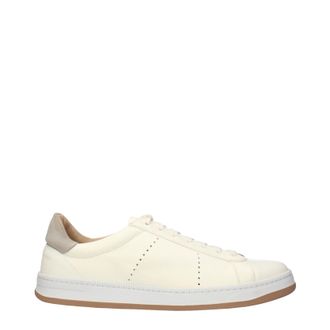 Eleventy Sneakers Herrens Leder Beige/Elfenbein