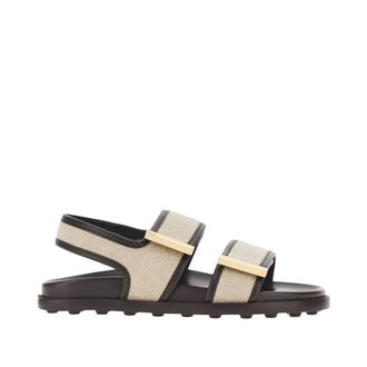 Tod's Canvas and leather sandals Woman 37