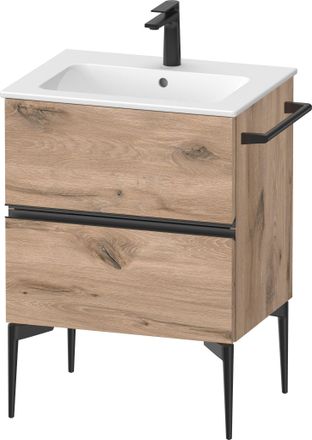 Duravit Duravit - Sivida Meuble Sous-lavabo, 2 Tiroirs, Poign&eacute;e Encastr&eacute;e