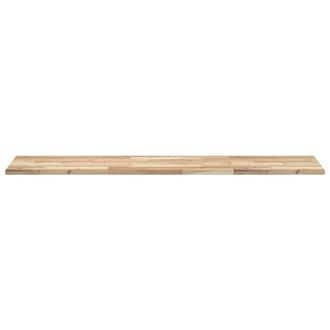 Berkfield Home Versatile Bathroom Vanity Top Untreated 160x40x2 cm Solid Wood Acacia in Brown | Size: 160 x 40 x 2 cm