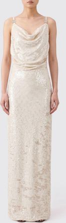 Coperni Draped Sequined Cr&ecirc;pe Long Evening Gown