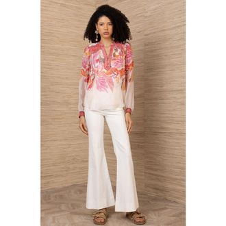 Hale Bob Delphine Chiffon Top in Pink at Nordstrom, Size X-Small