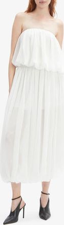 Bardot Lissett Soft Georgette Strapless Balloon Top in Ivory at Nordstrom, Size 12