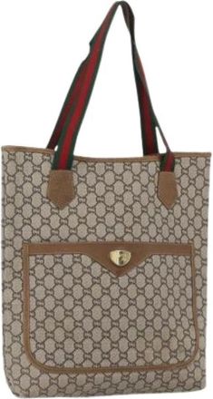 Gucci Pre-owned Tote Bags, female, Beige, Size: ONE SIZE Pre-owned Vintage Tote Bag