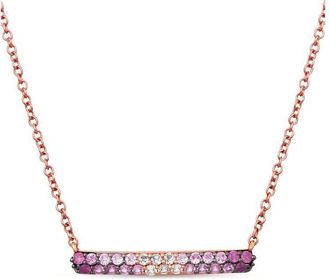 Le Vian Ladies Strawberry Ombre Necklaces set in 14K Strawberry Gold