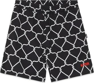 Iuter Beachwear - Heren - Strandmode - Zwart - S - Katoen - Badmode