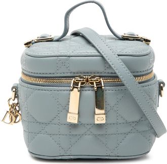 Dior Pre-owned Dior Micro Lambskin Cannage Lady Dior Vanity Case Ladies 40-MA-0291