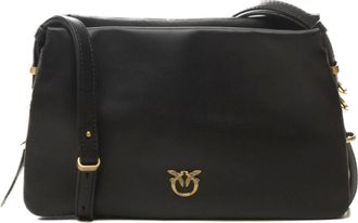 Pinko Pinko, Tassen, Dames, Zwart, ONE Size, Leer, One, Two, Three Bag (Triplet)