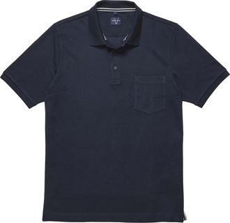Marvelis Poloshirt MARVELIS, Herren, Gr. 4XL, blau (marine), Jersey, Obermaterial: 57% Baumwolle, 43% Polyester, regular fit normal, Shirts Poloshirt
