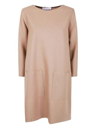 Harris Wharf London Women Geometric Dress With Pockets Light Pressed W