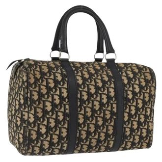 Dior Pre-owned Handbags, female, Multicolor, Size: ONE SIZE Pre-owned Trotter Canvas Boston Bag