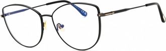Tom Ford Blue Light Block Cat Eye Ladies Eyeglasses FT5667-B 001 55