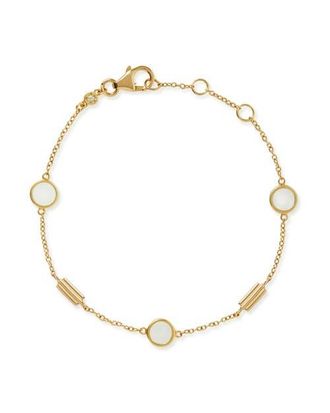 Astley Clarke Gold Stilla Mother of Pearl Station Bracelet at Nordstrom