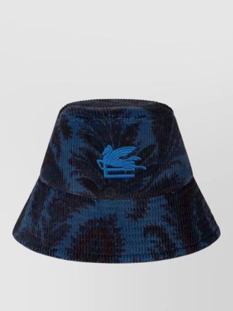 Etro ribbed bucket hat man wide brim