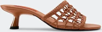 Simon Miller Womens Knotted Beep Heel In Chestnut