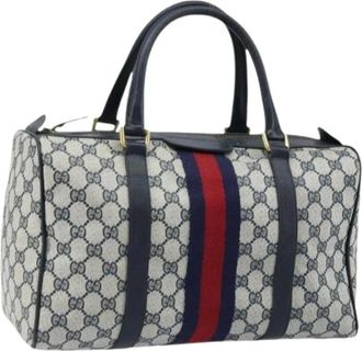 Gucci Pre-owned Handbags, female, Blue, Size: ONE SIZE Pre-owned Vintage Hand Bag