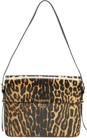Burberry Pre-owned Shoulder Bags, female, Multicolor, Size: ONE SIZE Pre-owned Leather Shoulder Bag