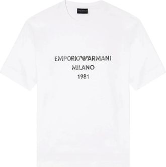 Emporio Armani Hombre, Camisetas, Blanco, Talla: S