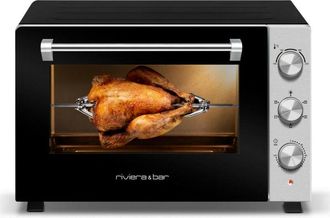 Riviera & Bar Riviera&bar - Horno Multifunci&oacute;n 60l 2200w Negro / Acero Inoxidable - Qfr600