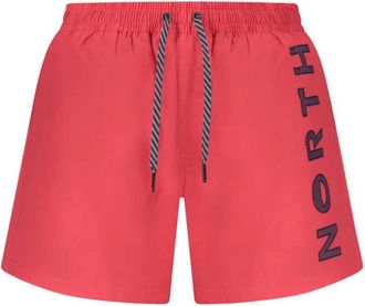 North Sails Rode Zwemboxer met Oceaandruk - Heren - Strandmode - Rood - 2XL - Badmode