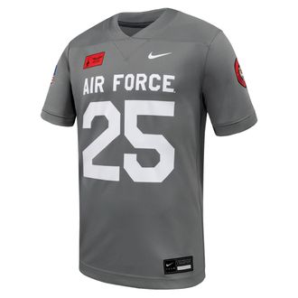Nike Air Force Nike Mens College Football Replica Jersey in Grey | P31811A494-DSL