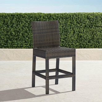 Frontgate Set of 2 Palermo Backed Counter Stools in Bronze Finish - Frontgate