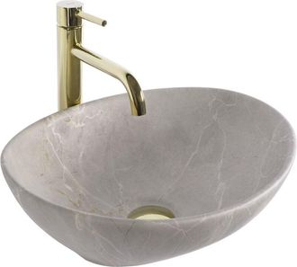 Rea Rea - Lavabo Sobre Encimera Sofia Oval Beige Matt